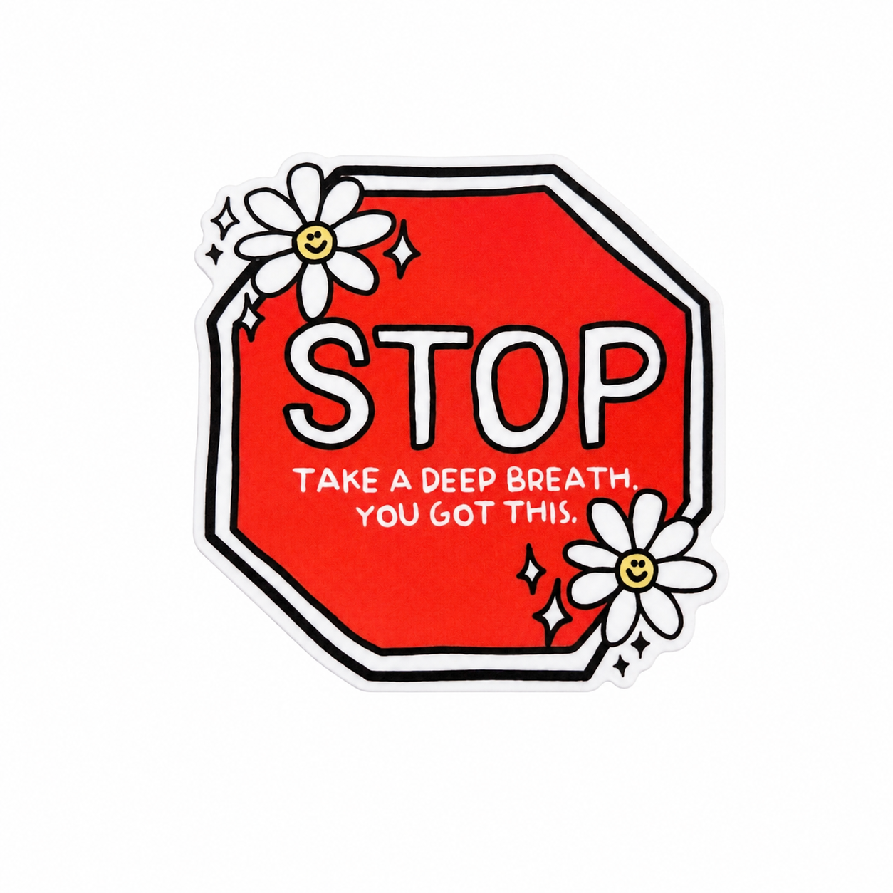 STOP. Take a Deep Breath | Plastic Add-On - BadgeSmith