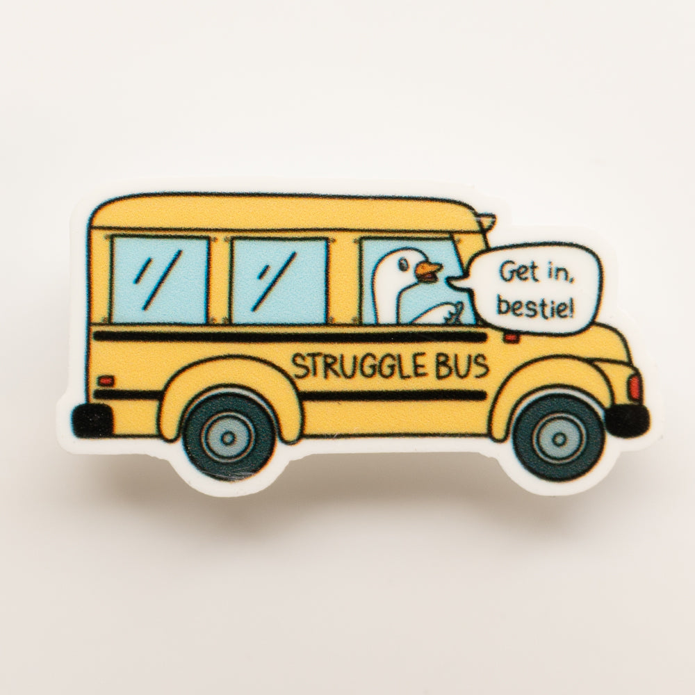 Struggle Bus Badge Charm