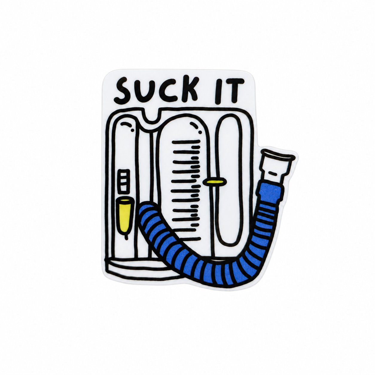 Suck It - Incentive Spirometer | Plastic Add-On - BadgeSmith