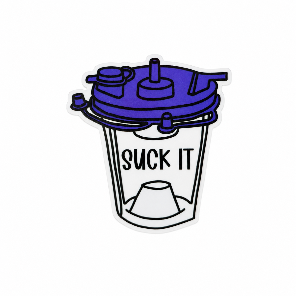 Suck It - Suction Canister | Plastic Add-On - BadgeSmith
