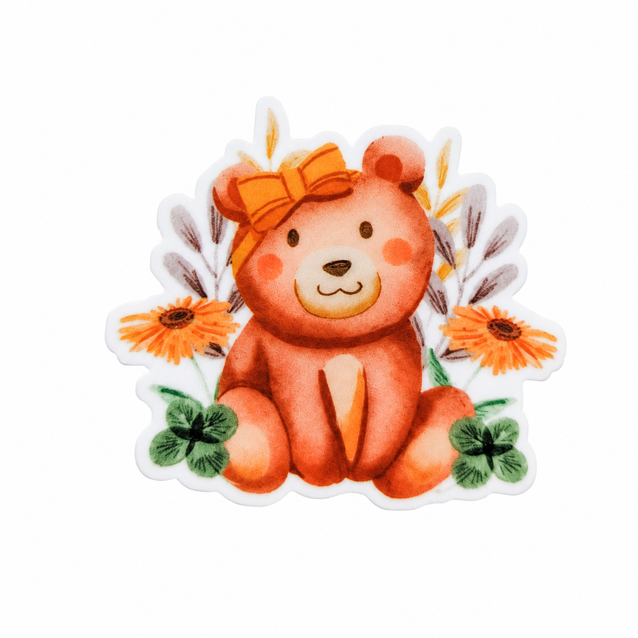 Sunflower Bear | Plastic Add-On - BadgeSmith
