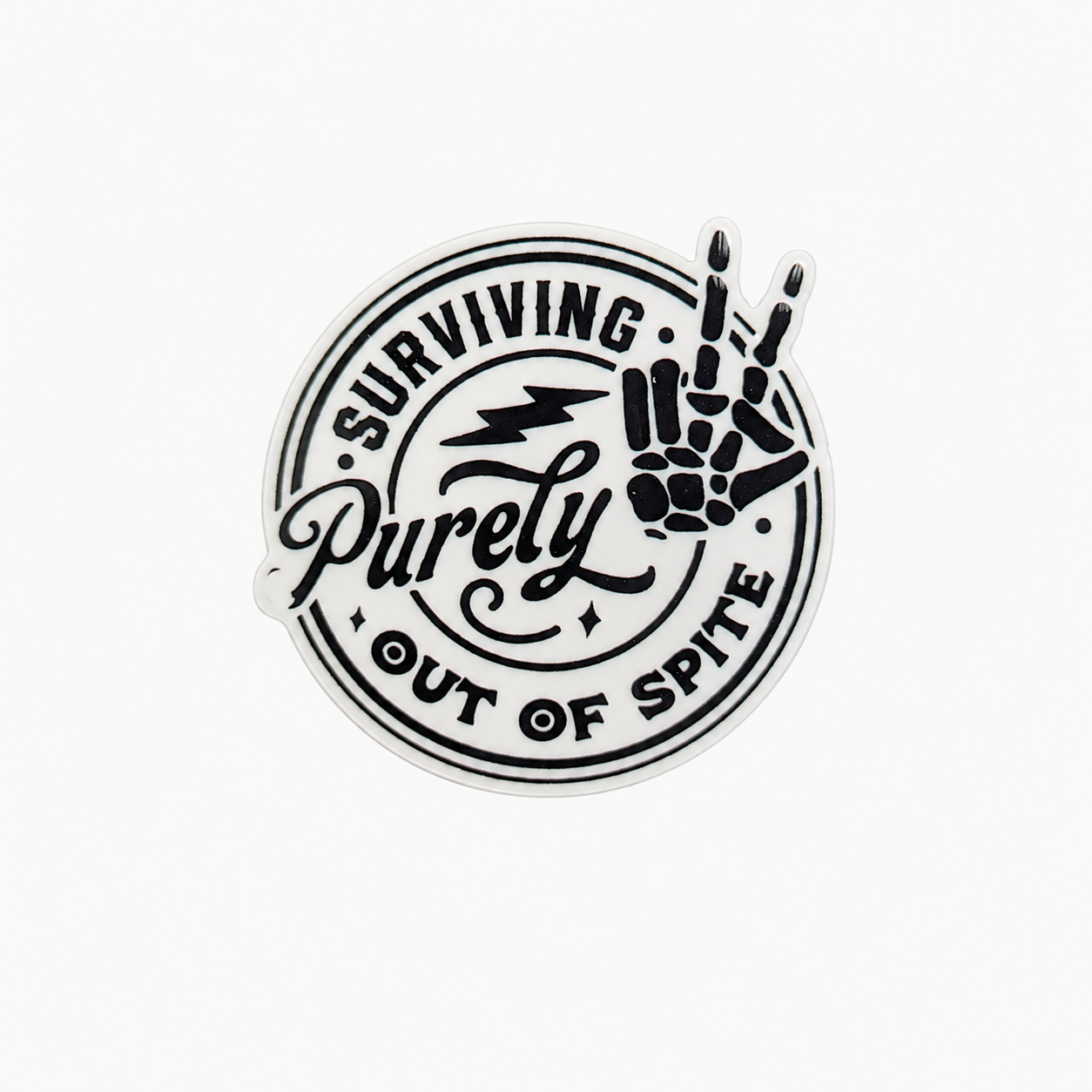 Surviving Purely Out Of Sight | Plastic Add-On - BadgeSmith