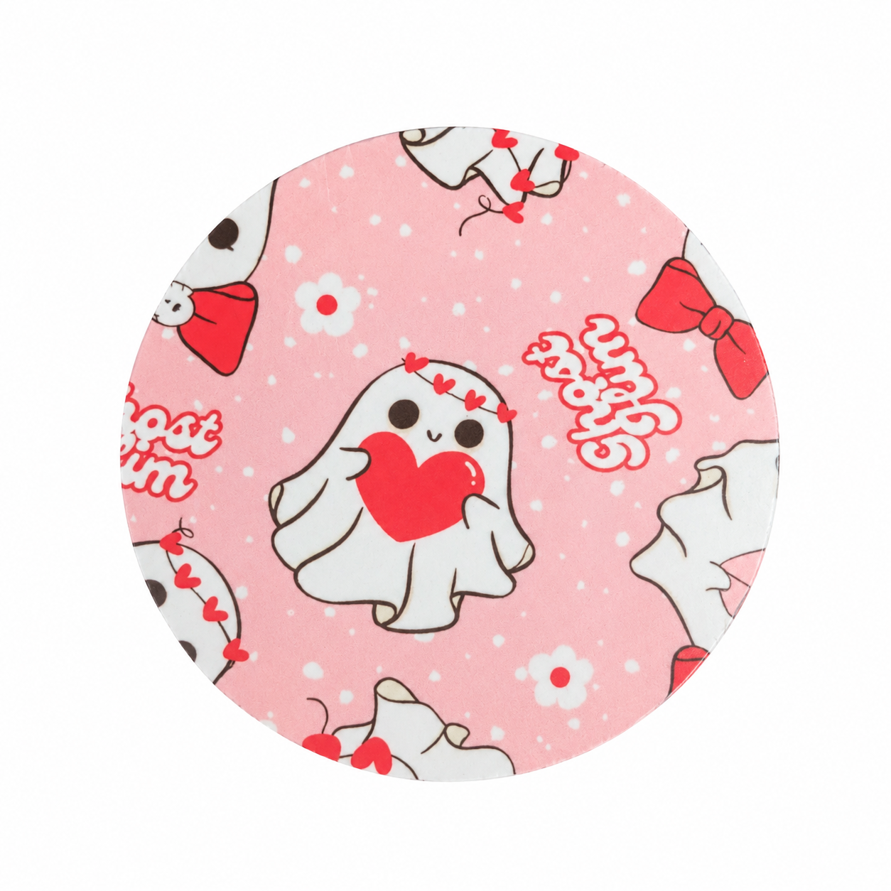 Sweet Ghost Valentine | Hard Board Add-On - BadgeSmith