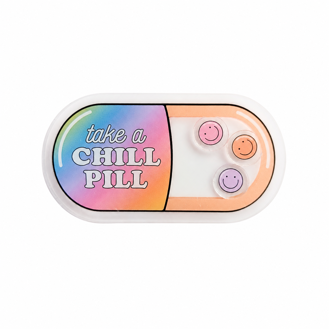 Take a Chill Pill | Plastic Shaker Add-On - BadgeSmith