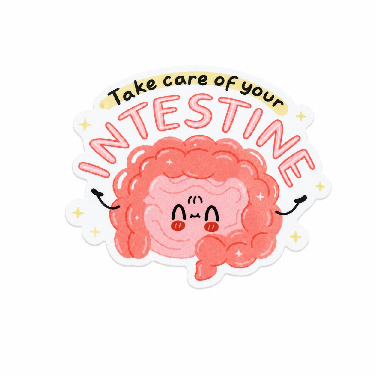 Take Care of Your Intestines | Plastic Add-On - BadgeSmith