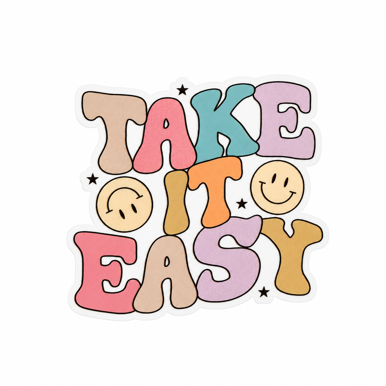 Take it Easy | Plastic Add-On - BadgeSmith
