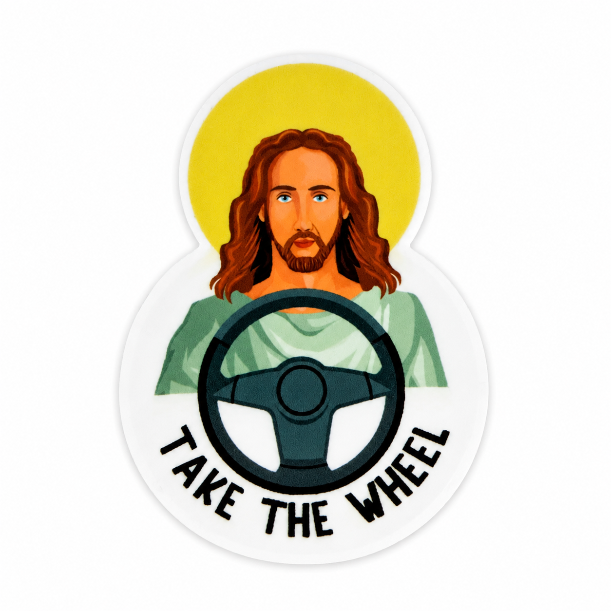Jesus Take the Wheel | Plastic Add-On - BadgeSmith