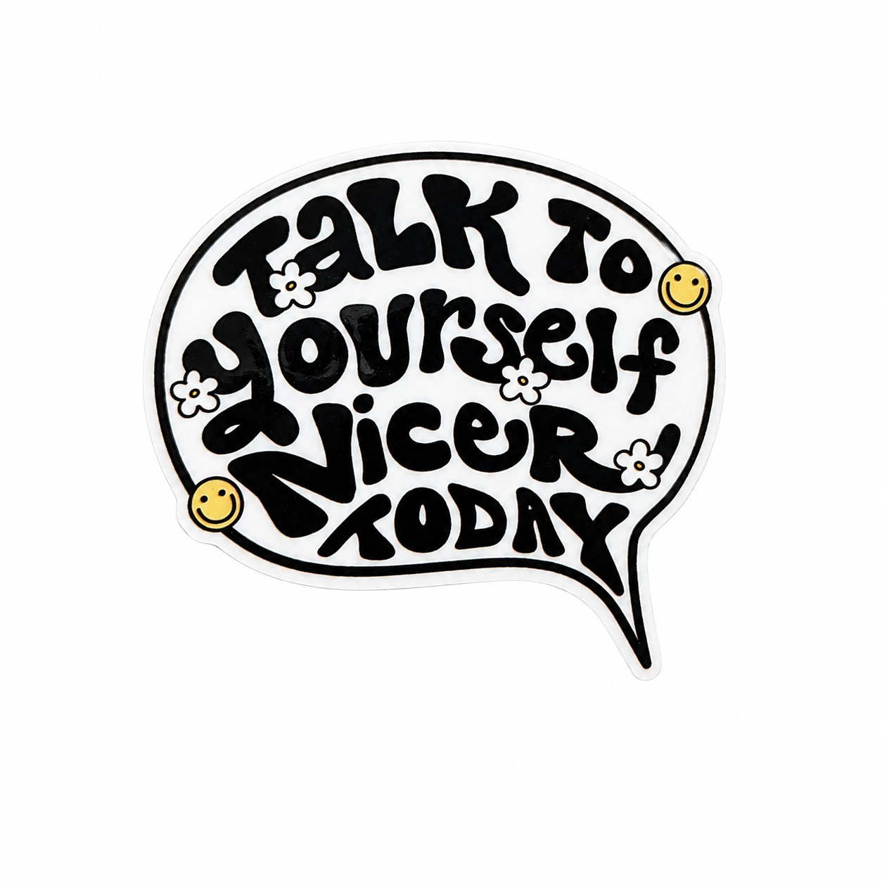 Talk to Yourself Nicer | Plastic Add-On - BadgeSmith