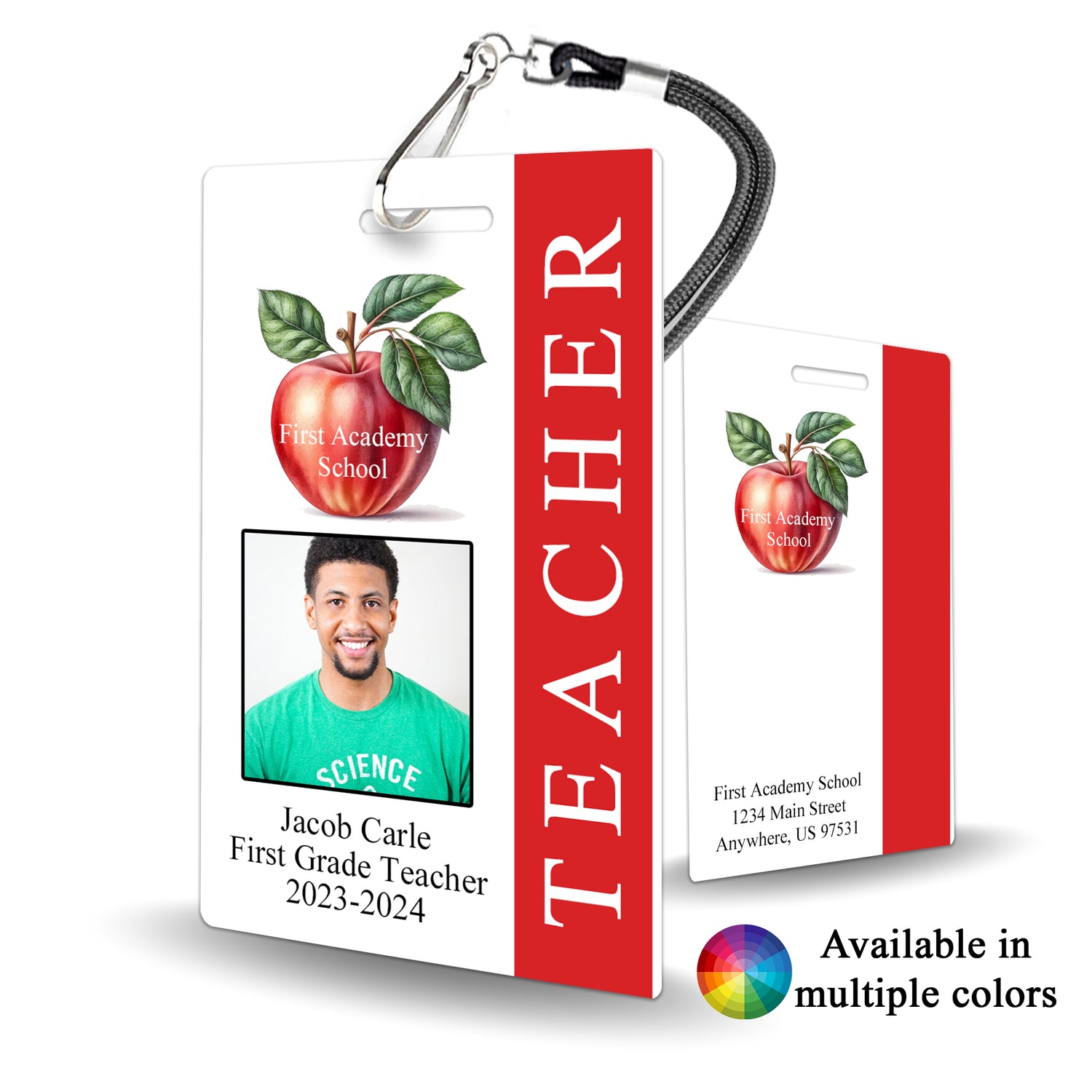 Teacher ID Badge - BadgeSmith