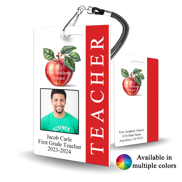 Teacher ID Badge - BadgeSmith
