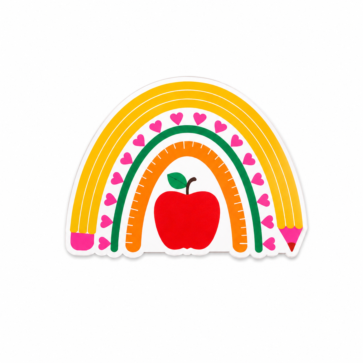 Pencil Rainbow | Plastic Add-On - BadgeSmith