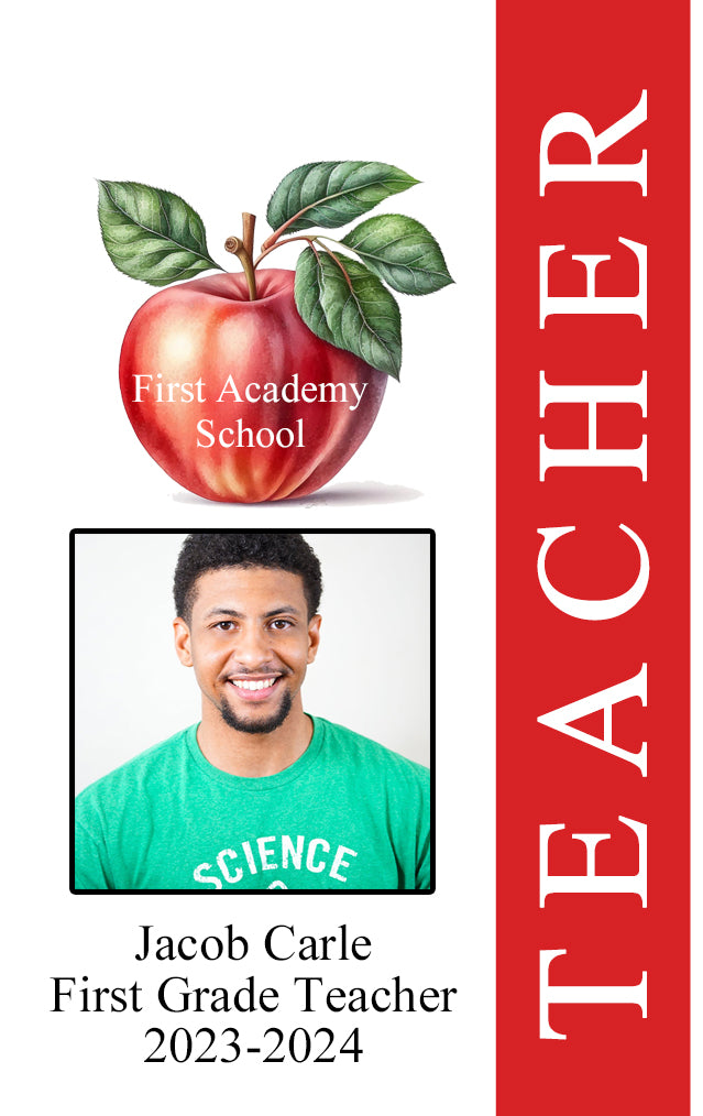 Teacher ID Badge - BadgeSmith