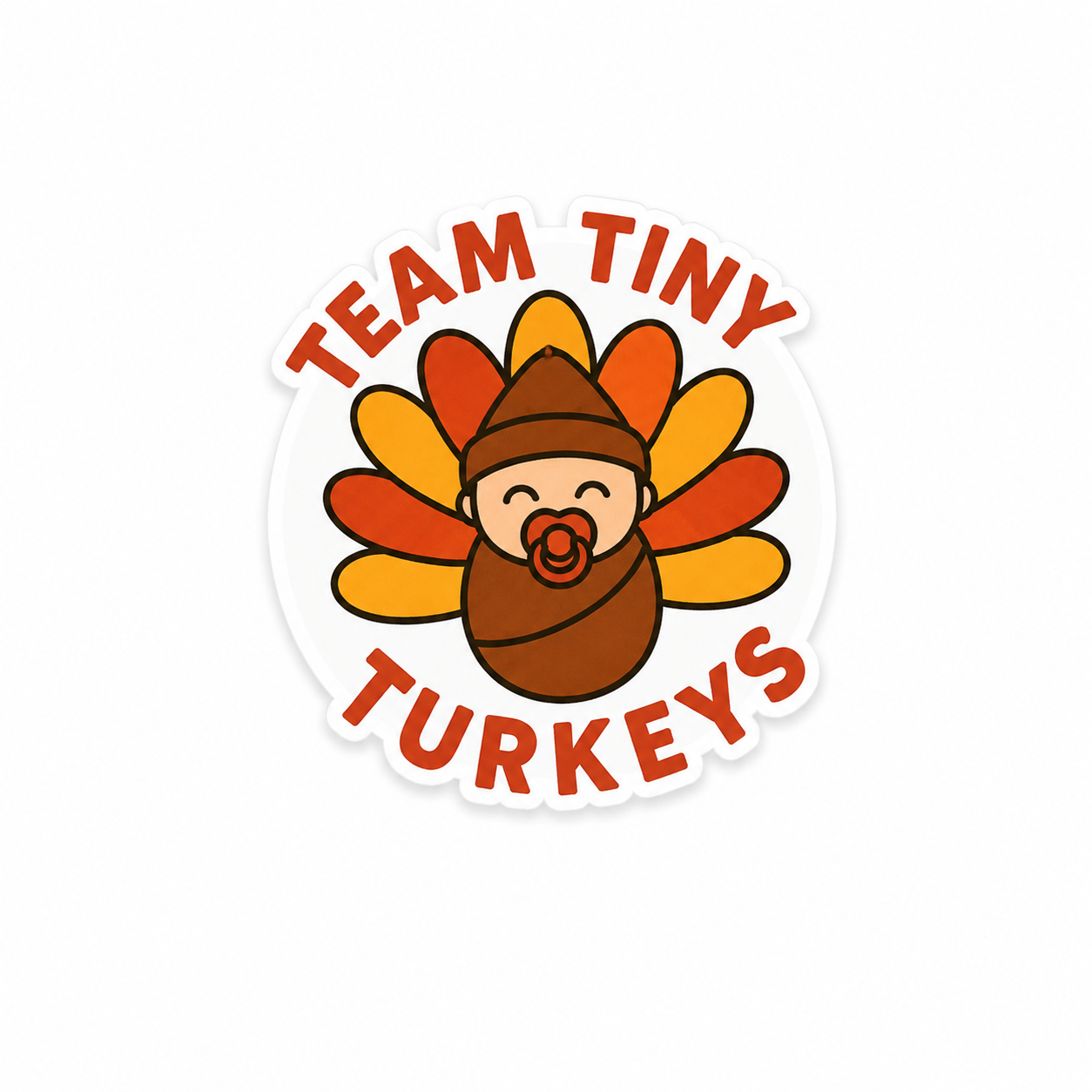 Team Tiny Turkeys | Plastic Add-On - BadgeSmith