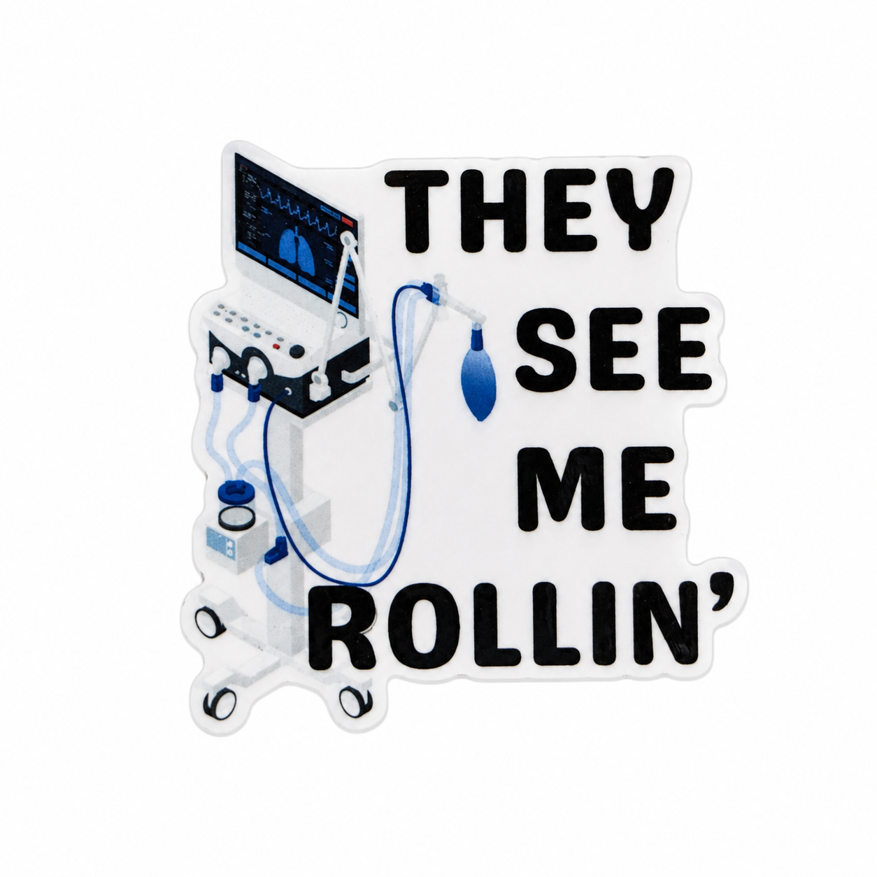 They See Me Rollin' | Plastic Add-On - BadgeSmith