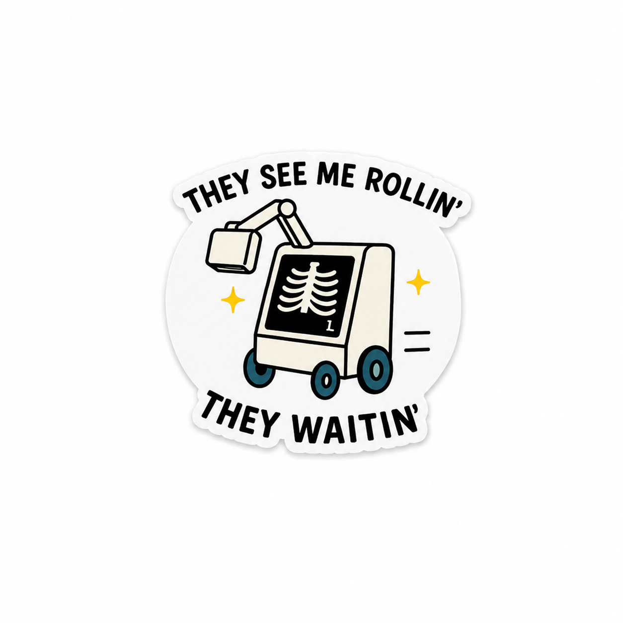 They See Me Rollin’ They Waitin’ | Plastic Add-On - BadgeSmith