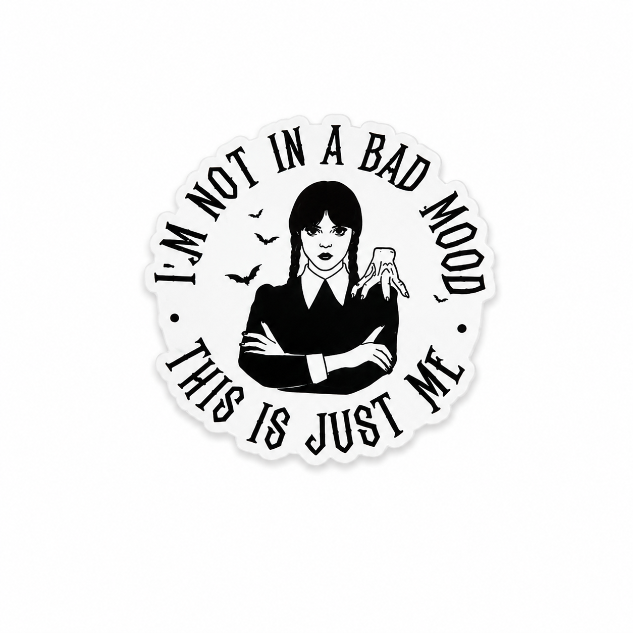 Wednesday Addams | Plastic Add-On - BadgeSmith