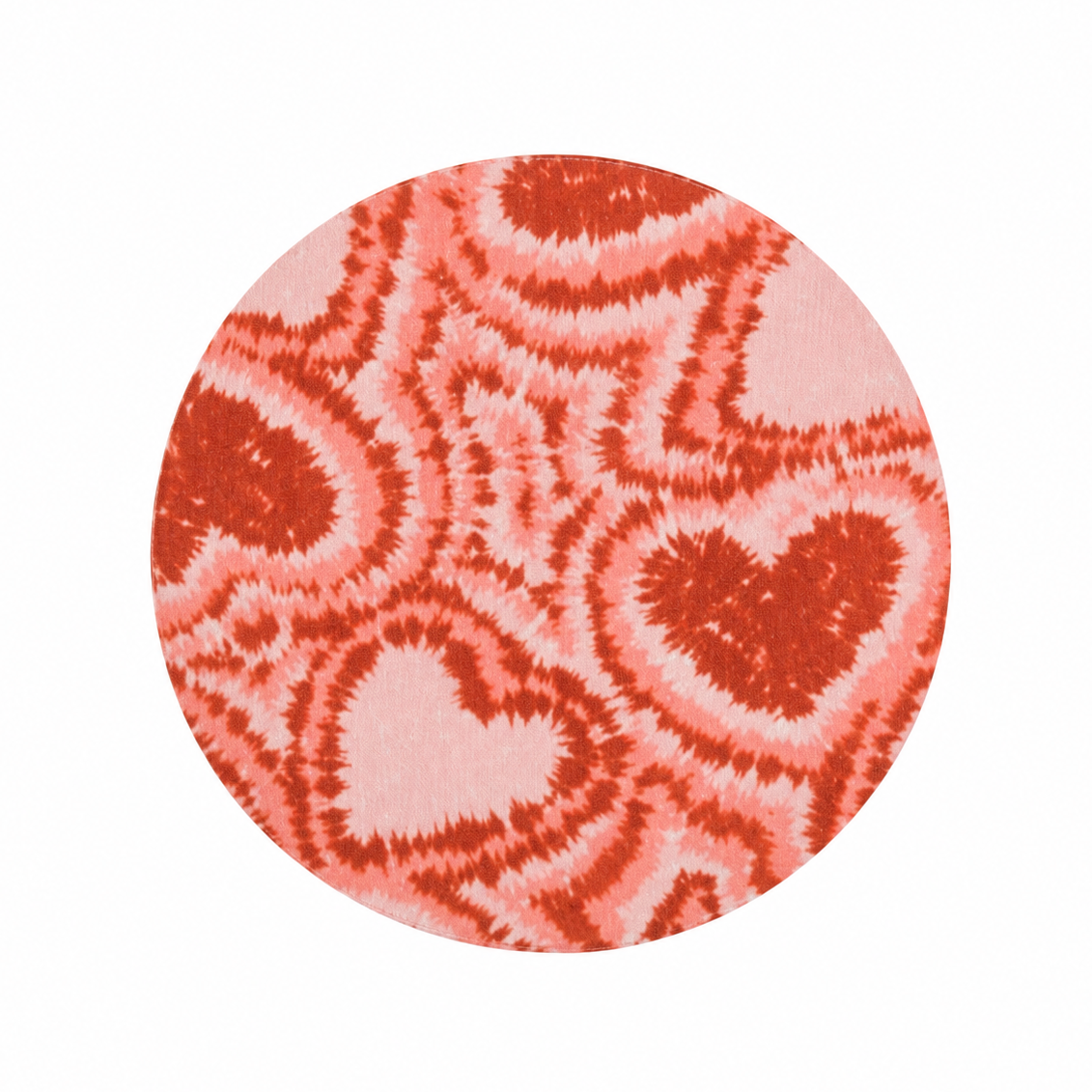 Tie Dye Hearts | Hard Board Add-On - BadgeSmith