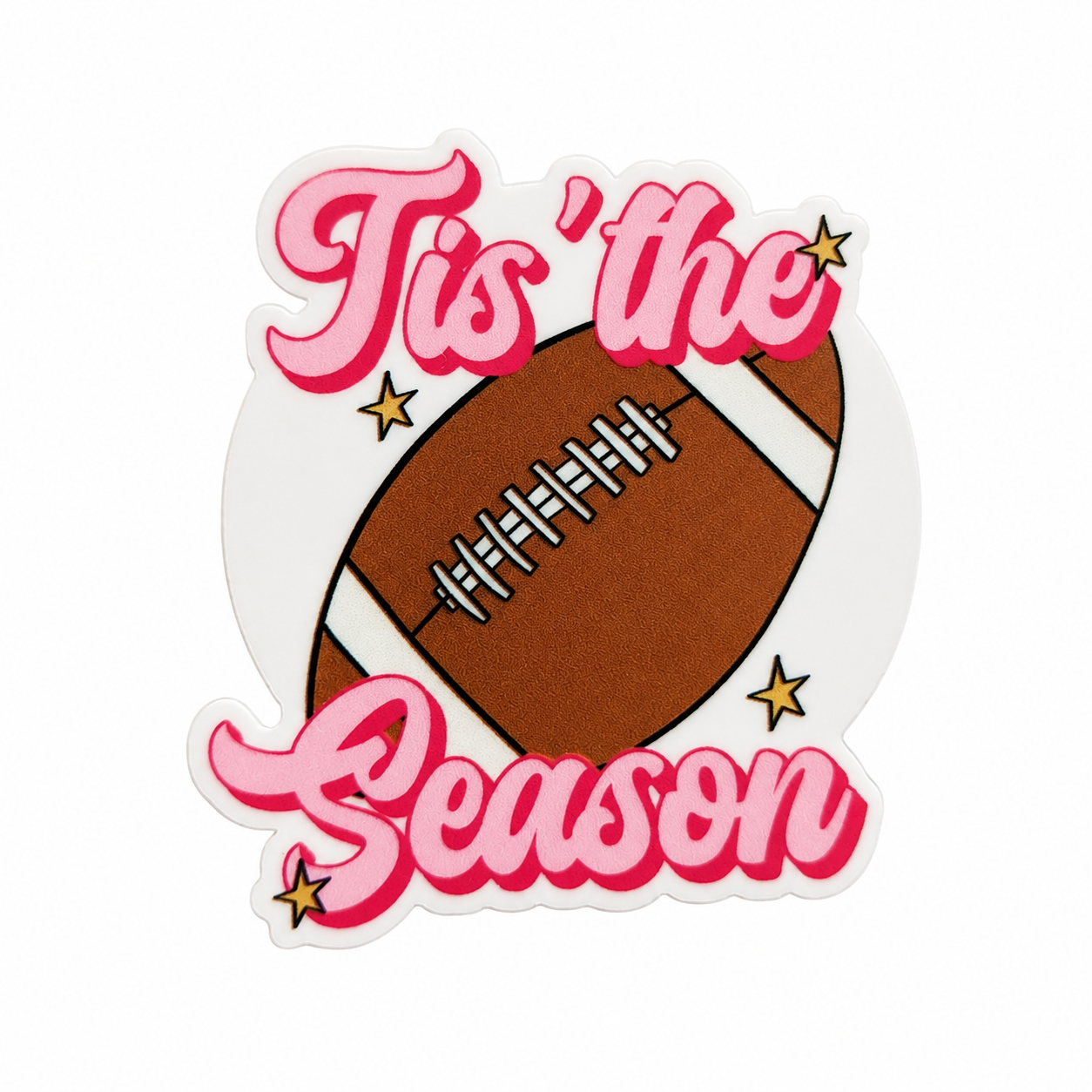 Tis 'the Season Football | Plastic Add-On - BadgeSmith