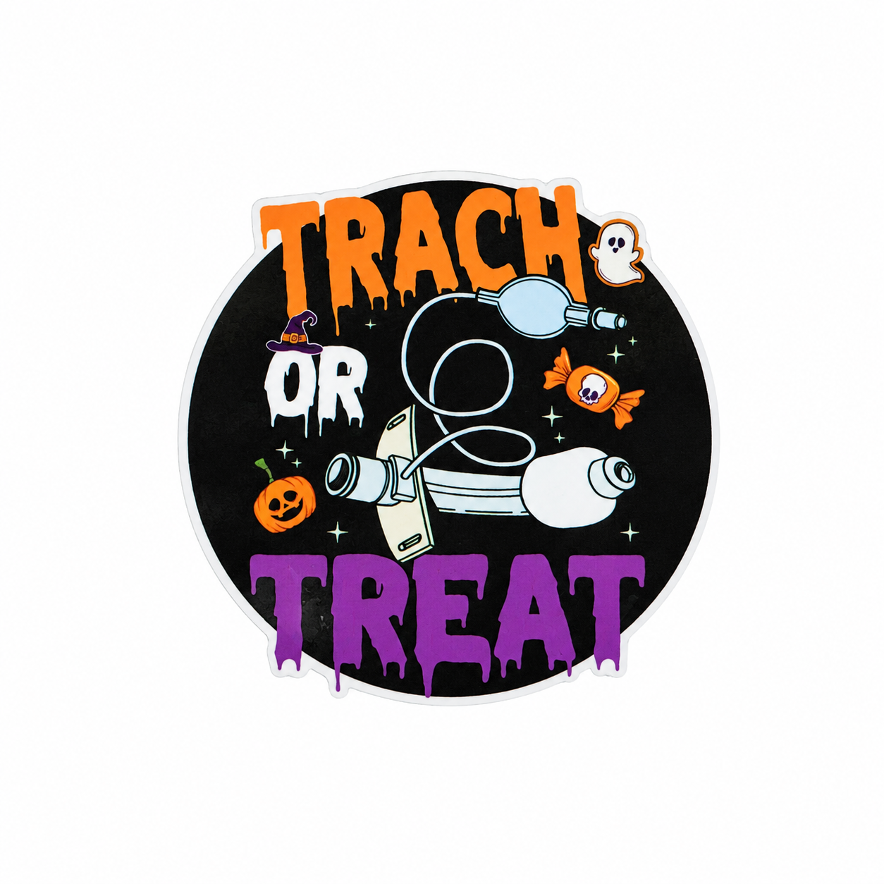 Trach or Treat | Plastic Add-On - BadgeSmith