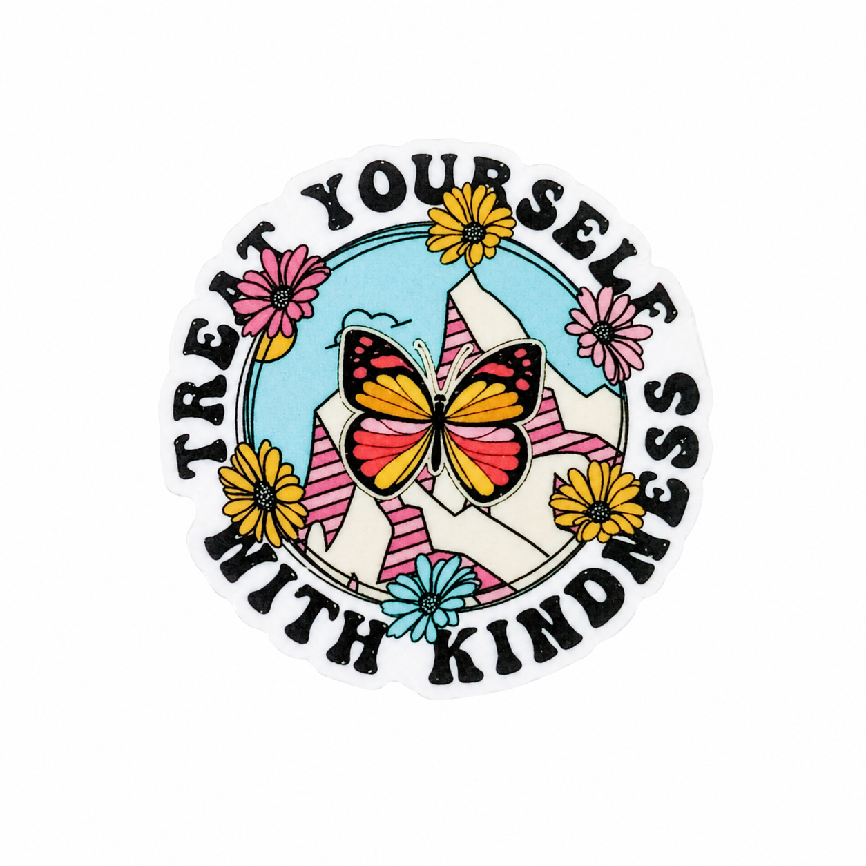Treat Yourself With Kindness | Plastic Add-On - BadgeSmith