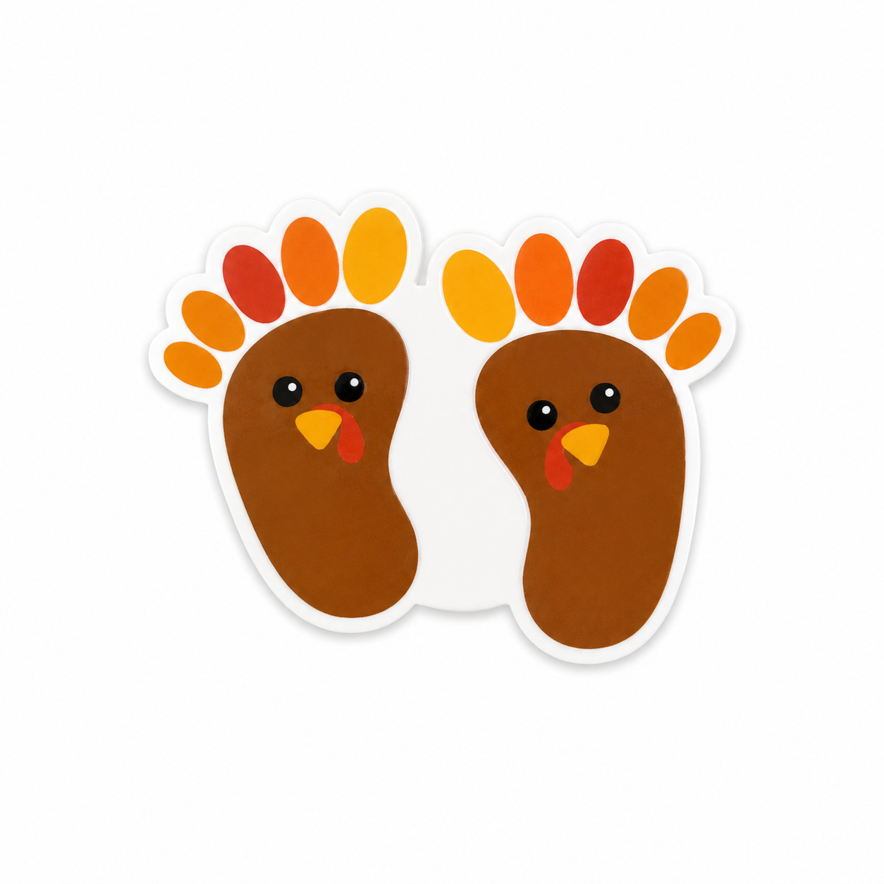 Baby Feet Turkeys | Plastic Add-On - BadgeSmith