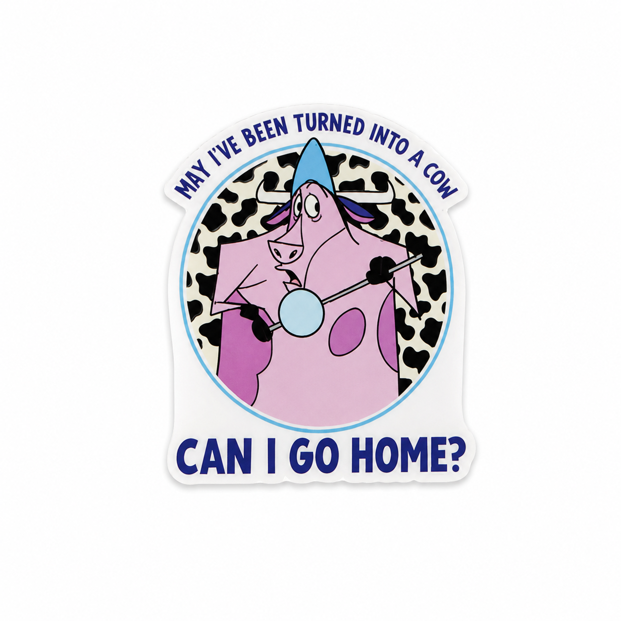 Turned Into a Cow, Emperor's New Groove | Plastic Add-On - BadgeSmith