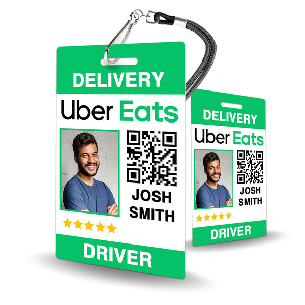 Uber Eats Driver ID Card - BadgeSmith