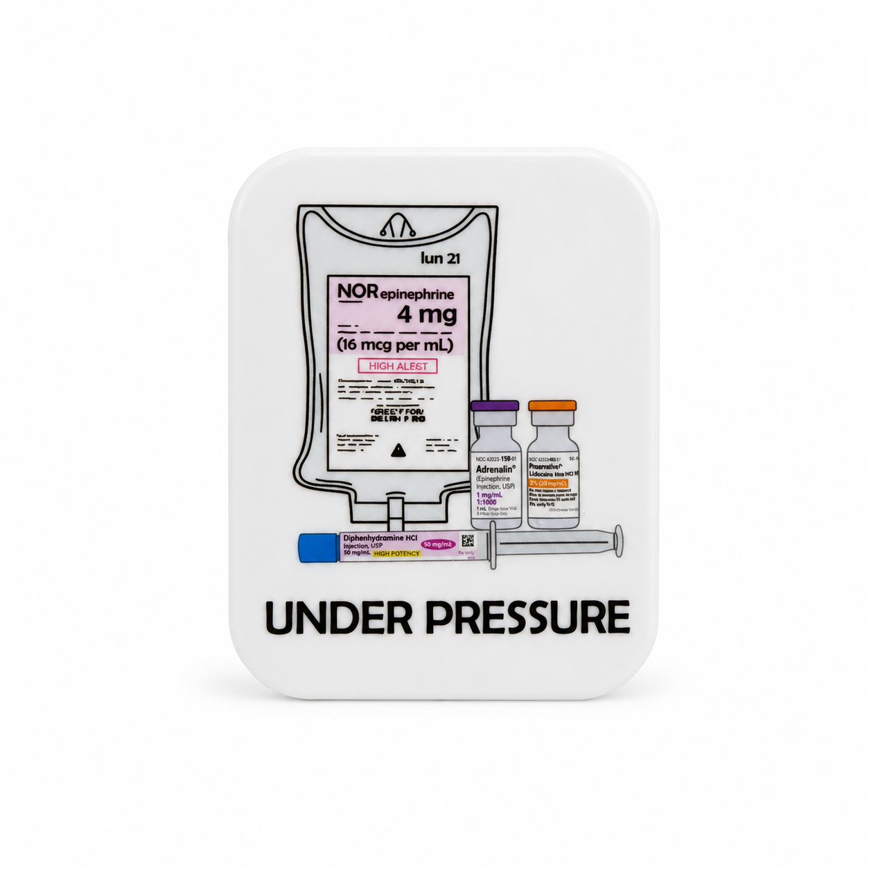 Under Pressure | Plastic Add-On - BadgeSmith