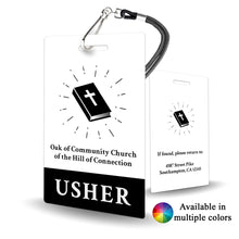 Load image into Gallery viewer, Custom Usher Badge for Church ID - BadgeSmith
