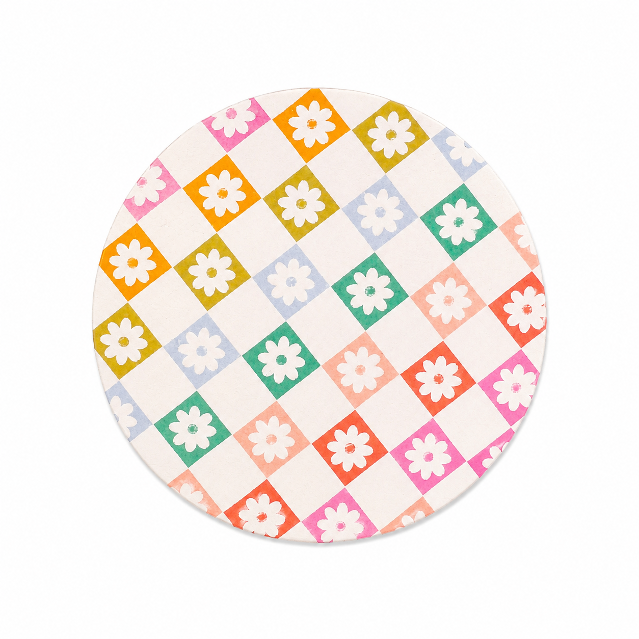 Vintage Daisy Grid | Hard Board Add-On - BadgeSmith