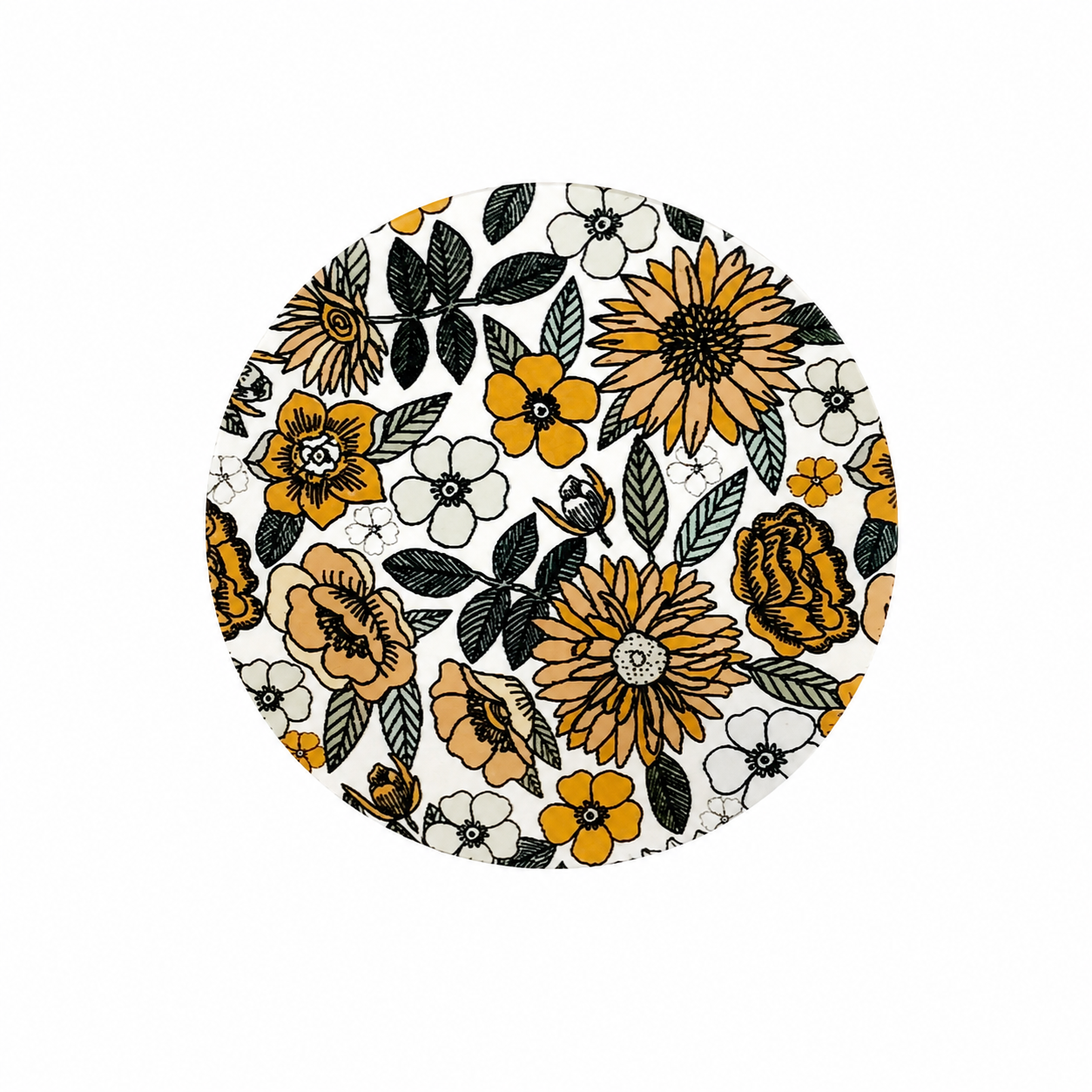 Vintage Floral | Hard Board Add-On - BadgeSmith