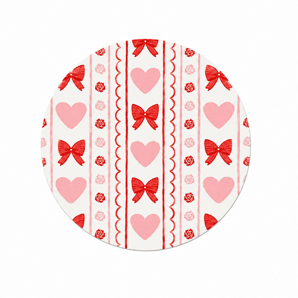 Vintage Heart Stripe | Hard Board Add-On - BadgeSmith