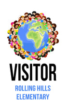Load image into Gallery viewer, Elementary School Visitor Badge - School Entrance Access - BadgeSmith

