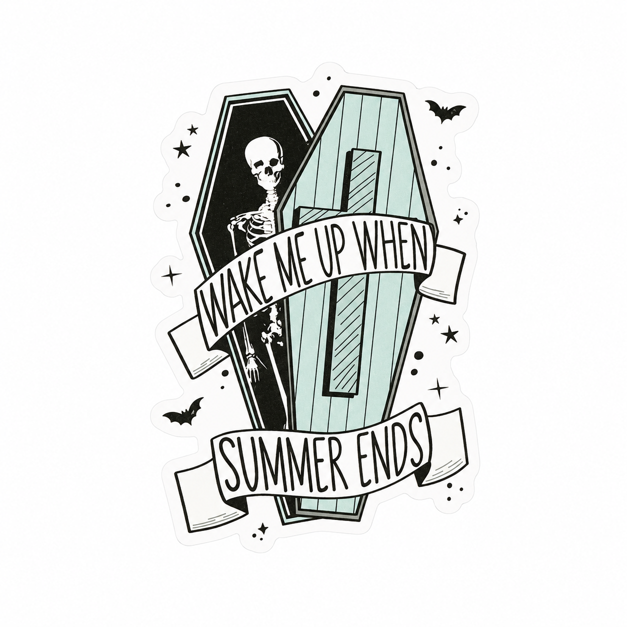 Wake Me When Summer Ends | Plastic Add-On - BadgeSmith