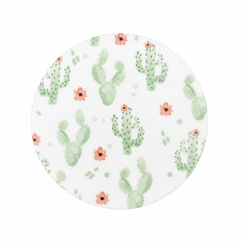 Watercolor Cactus | Hard Board Add-On - BadgeSmith