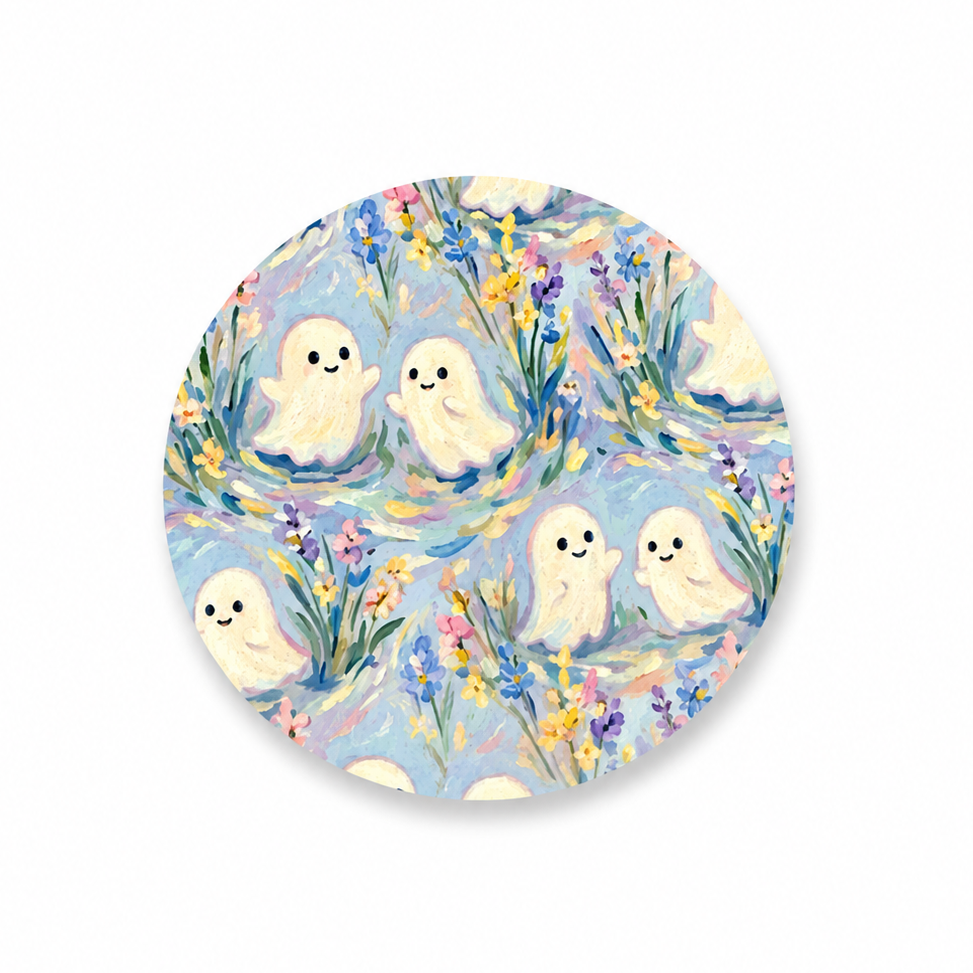 Watercolor Ghosts | Hard Board Add-On - BadgeSmith