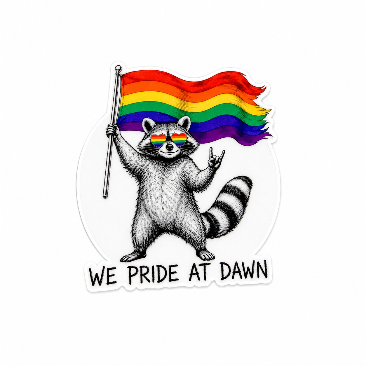We Pride At Dawn | Plastic Add-On - BadgeSmith