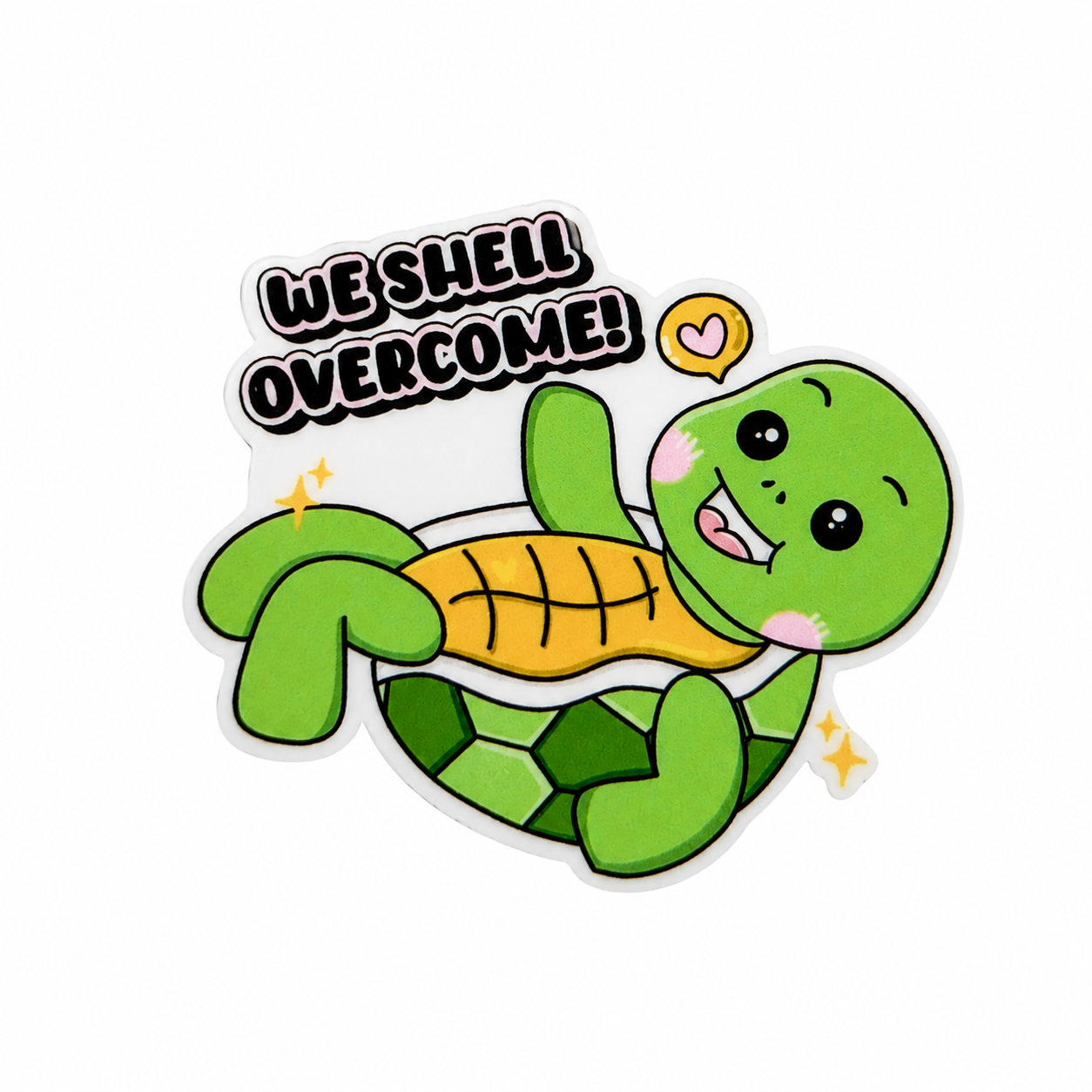 We Shell Overcome | Plastic Add-On - BadgeSmith