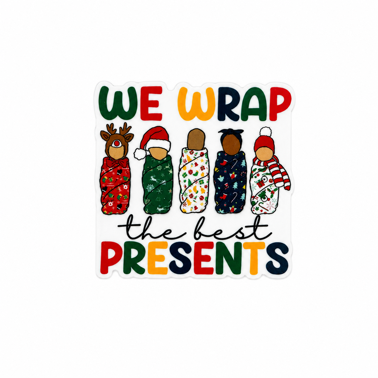 We Wrap the Best Presents | Plastic Add-On - BadgeSmith