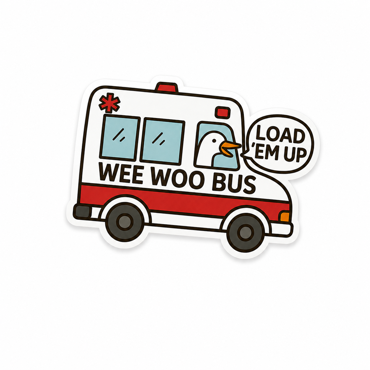 Wee Woo Bus | Plastic Add-On - BadgeSmith