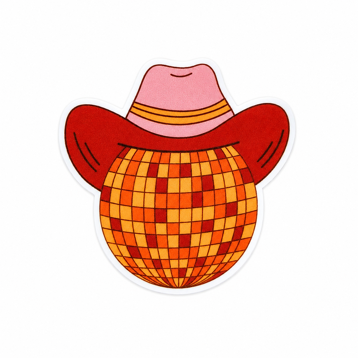 Disco Cowgirl | Plastic Add-On - BadgeSmith