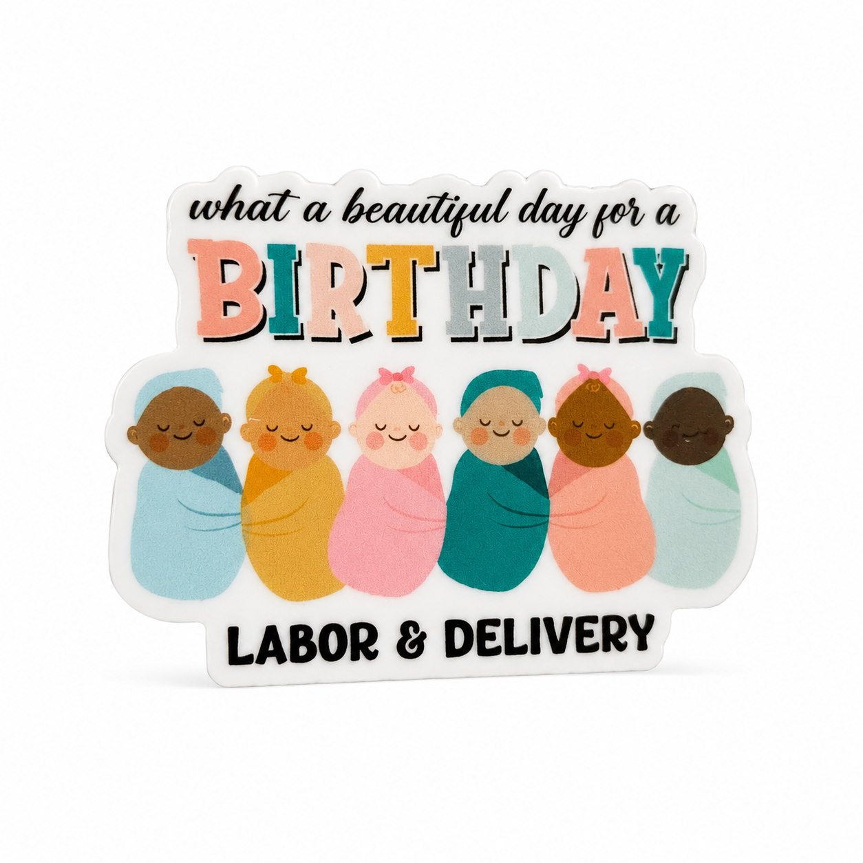 What A Beautiful Day For A Birthday | Plastic Add-On - BadgeSmith