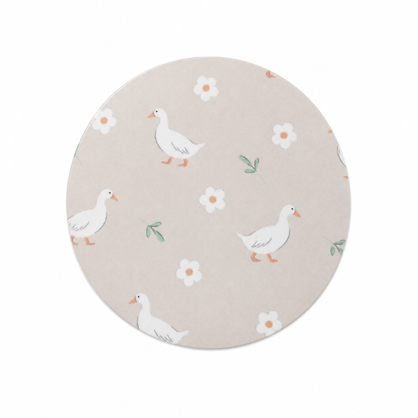 Whimsical White Goose | Hard Board Add-On - BadgeSmith