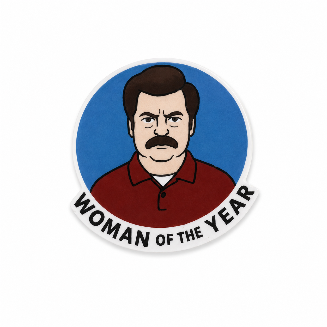 Woman of the Year | Plastic Add-On - BadgeSmith