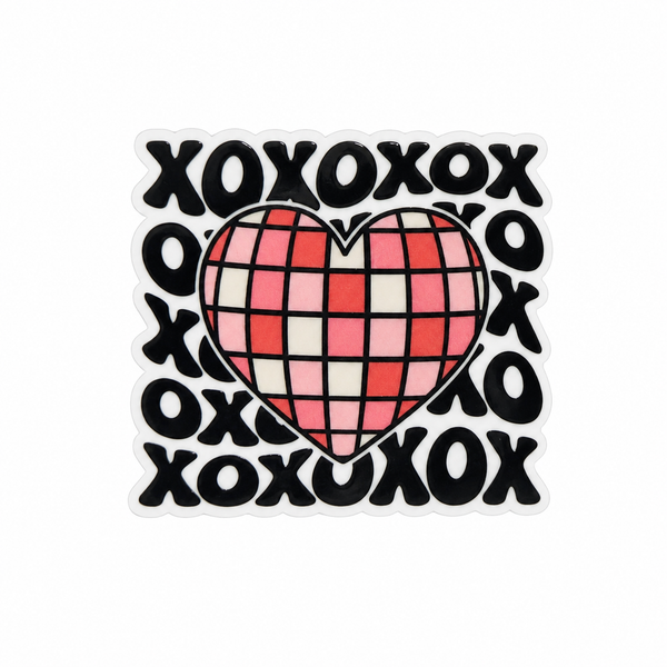 XOXO Heart | Plastic Add-On - BadgeSmith