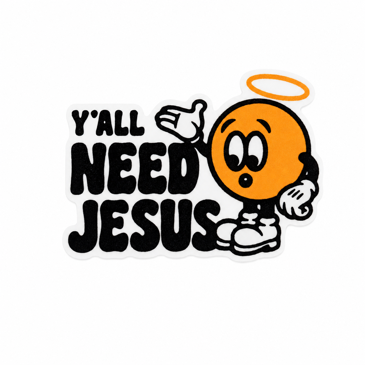 Y'all Need Jesus | Plastic Add-On - BadgeSmith