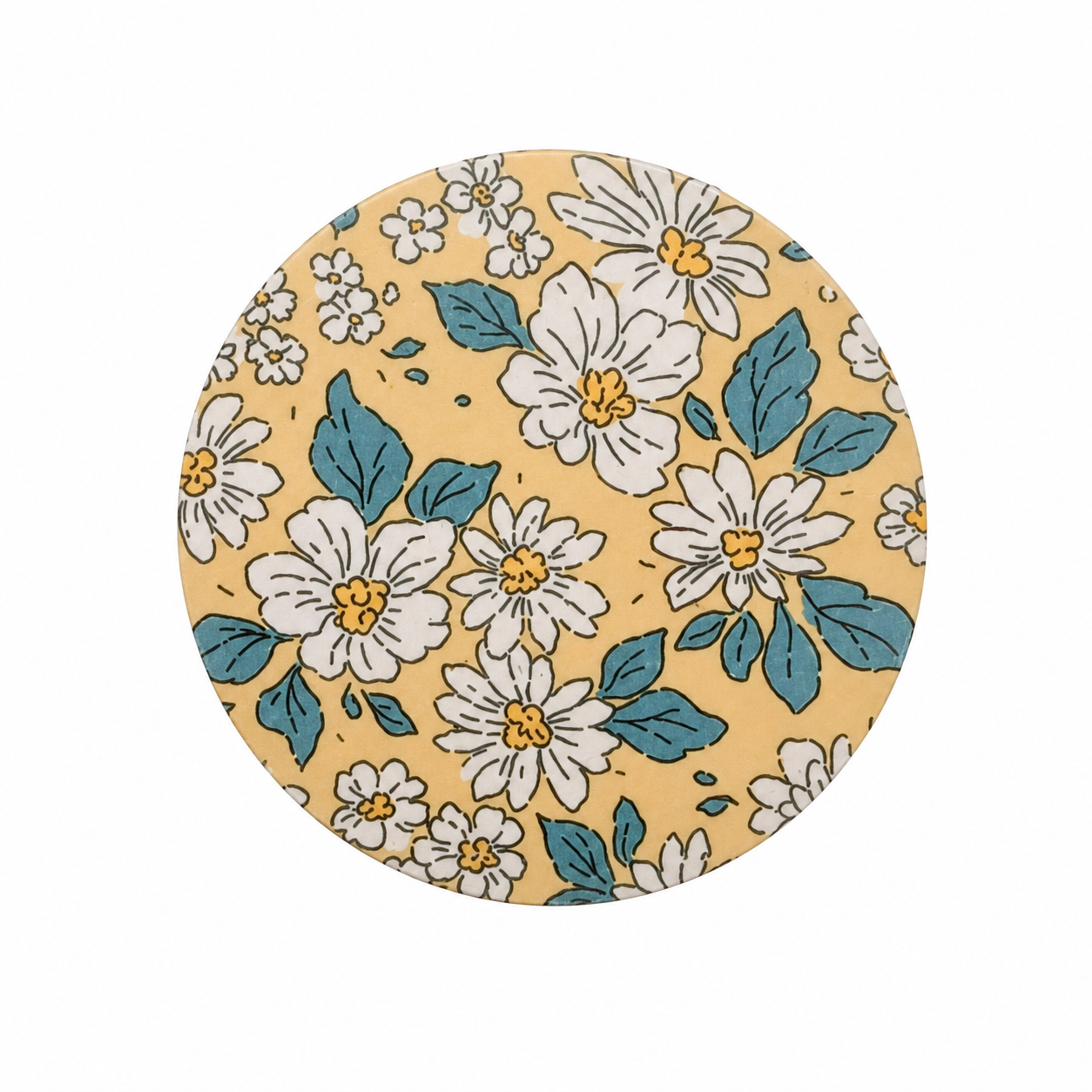 Yellow Floral | Hard Board Add-On - BadgeSmith