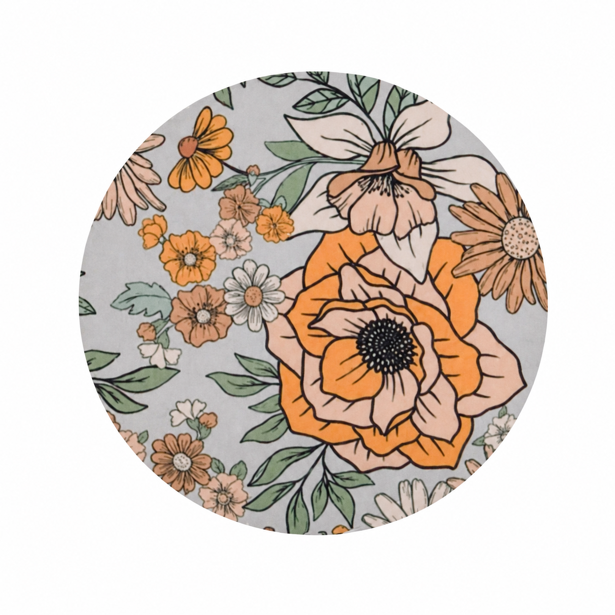 Yellow Floral | Hard Board Add-On - BadgeSmith