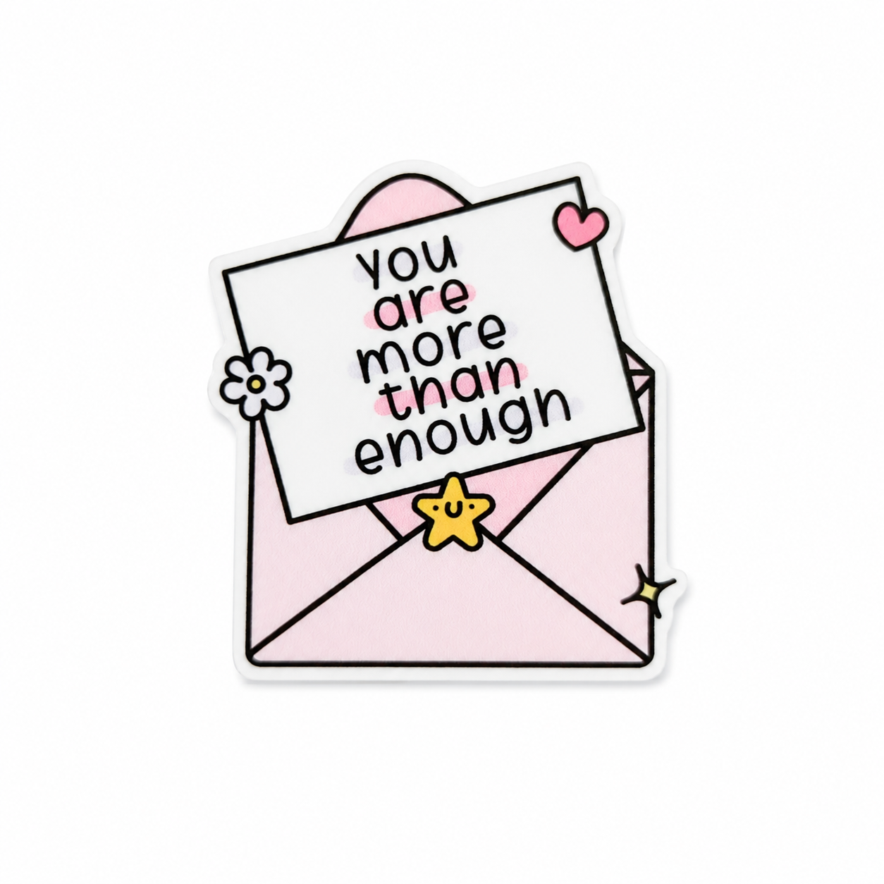You Are More Than Enough | Plastic Add-On - BadgeSmith
