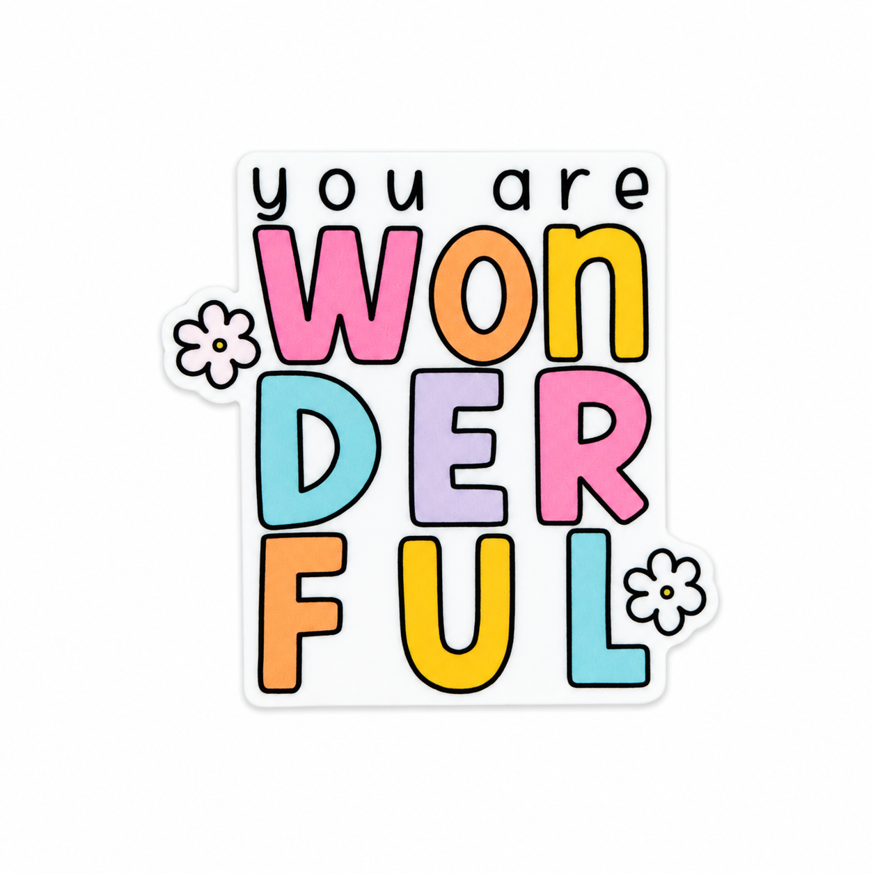 You Are Wonderful | Plastic Add-On - BadgeSmith